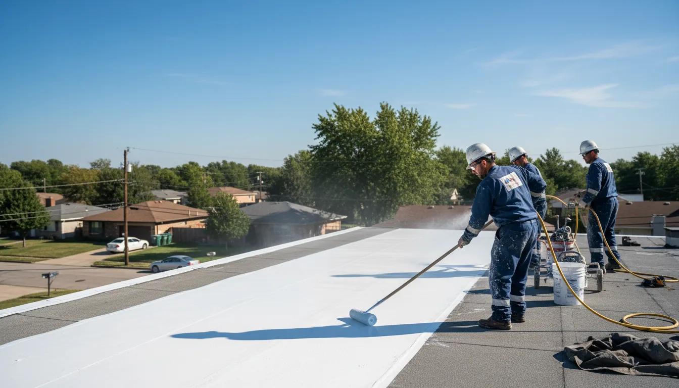 Commercial roof coating in Switzer, WV near me